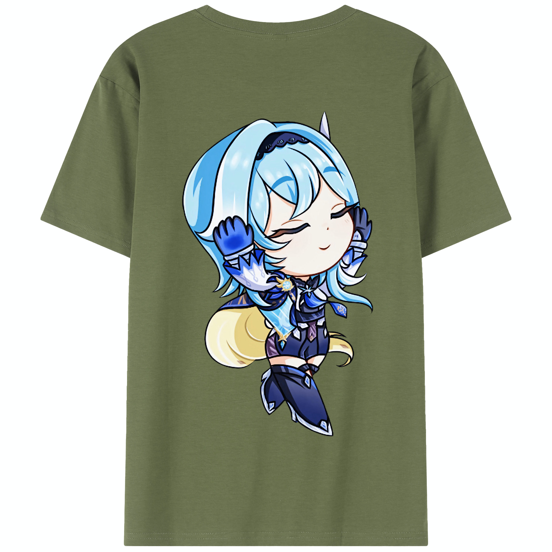 げんし神 优菈 ゆうら genshin Yūra 綿100％半袖Tシャツ（背面プリント）